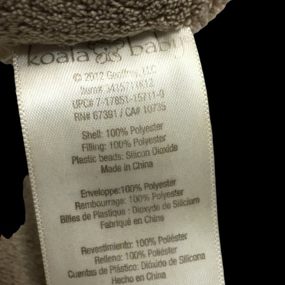 Geoffrey Koala Bear Plush Embroidered Soft Stuffed Baby Lovey RARE - VHTF - Picture 8 of 9